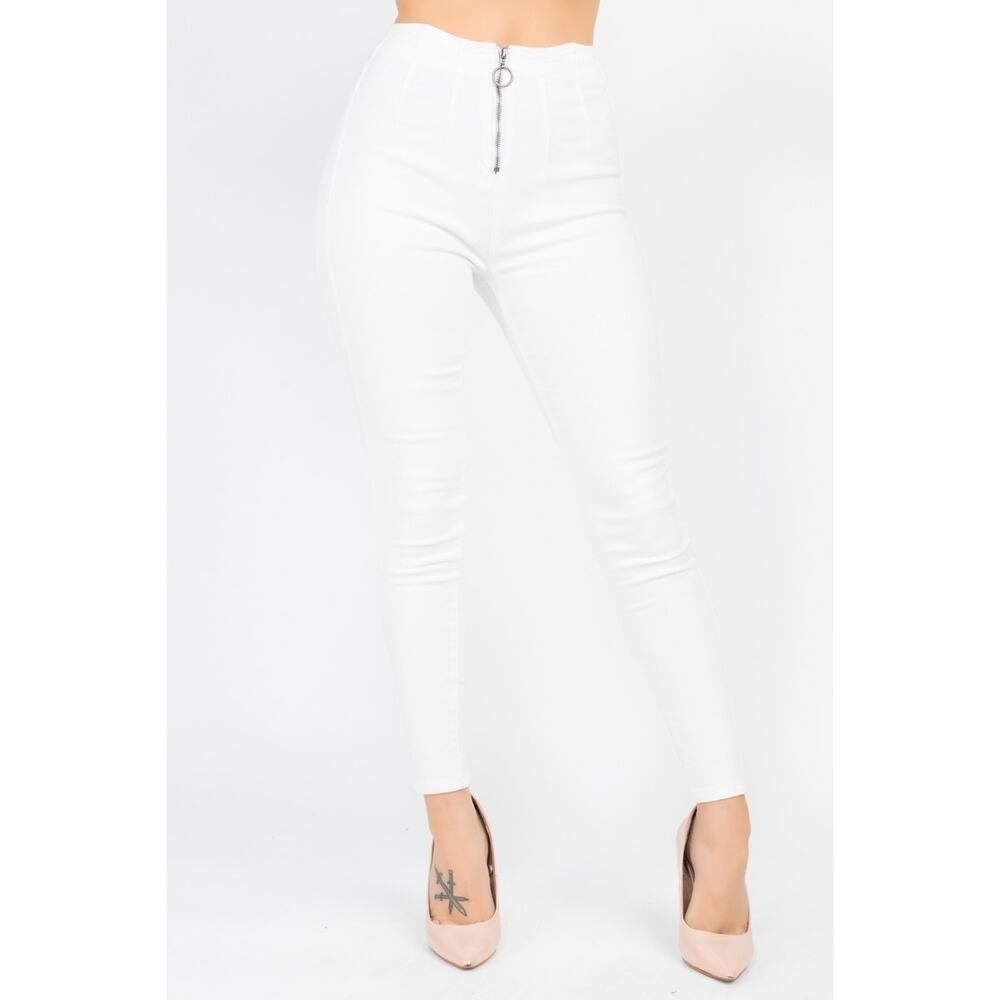 HackleBee | White High Waist Denim Jeans Size 1,3